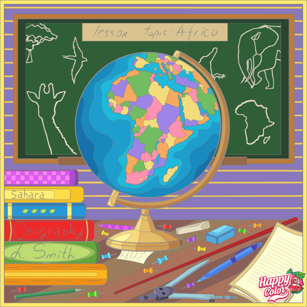 kotikoulu, Kotiopetuksen puolia,  hyviä, huonoja ja yllättäviä, globus by Happy Color