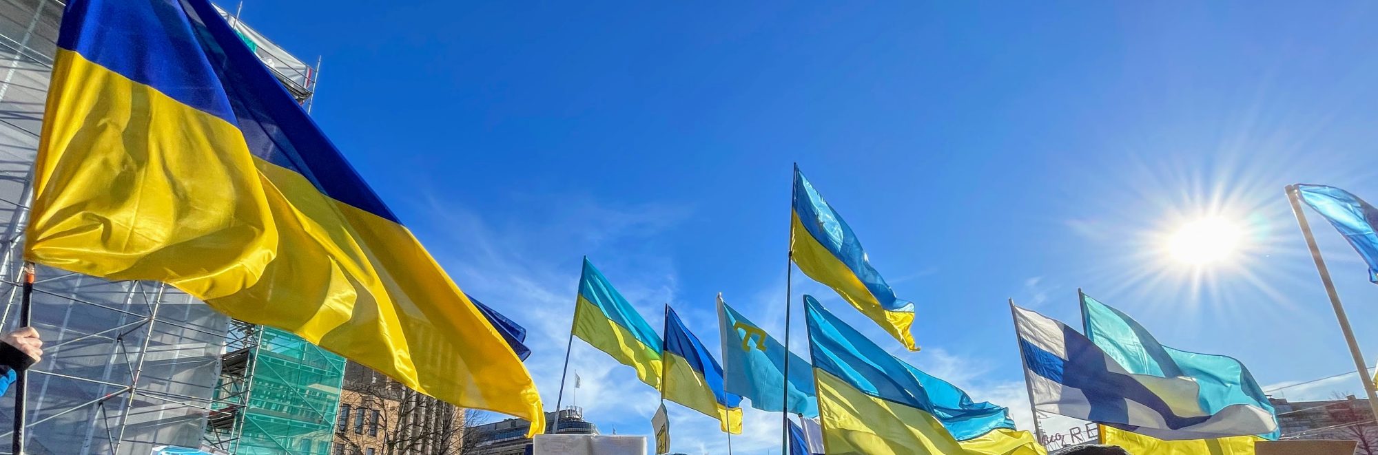 stand with ukraine banner