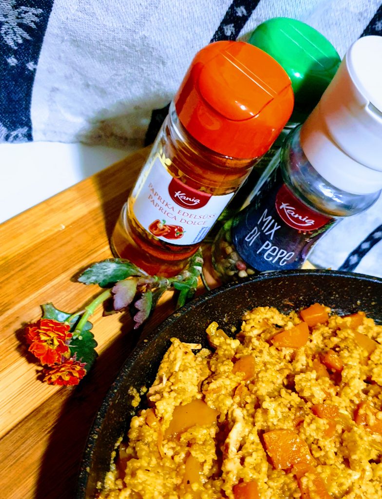 Couscous kana paprika - helppoa arkiruoka.