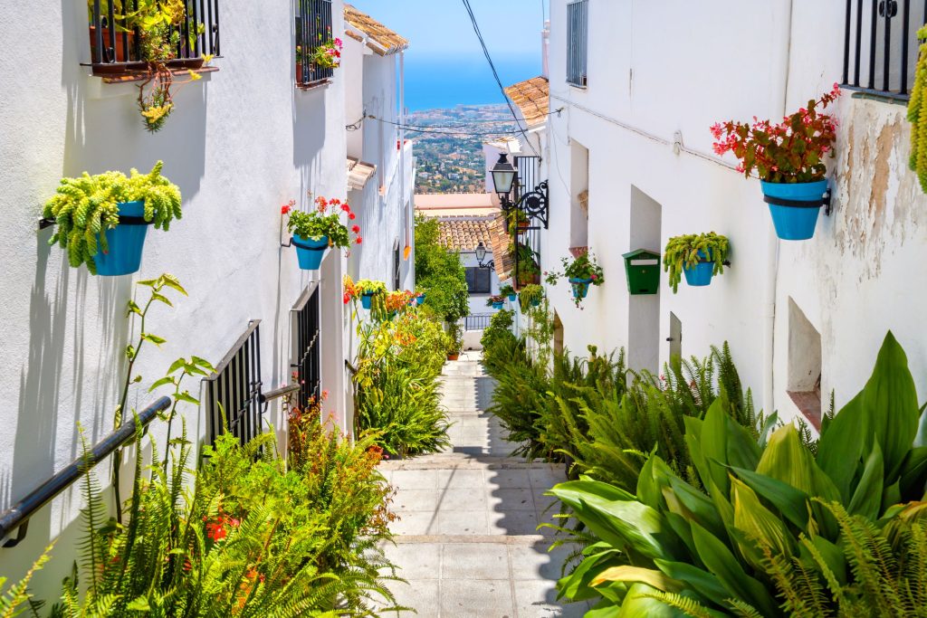 Kodinvaihto, White streets of Mijas. Andalusia, Spain