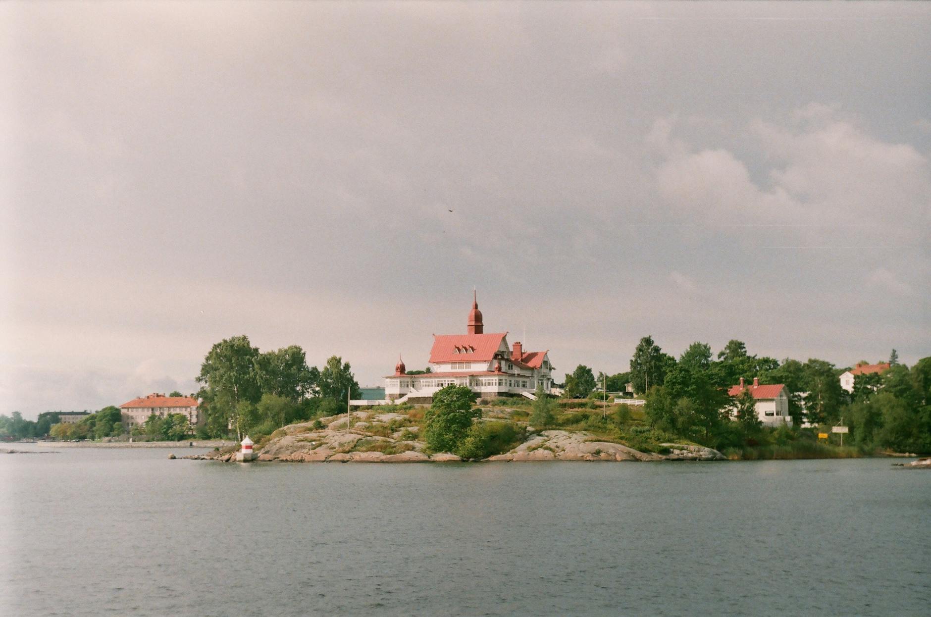 panorama of the coast of hanko finland